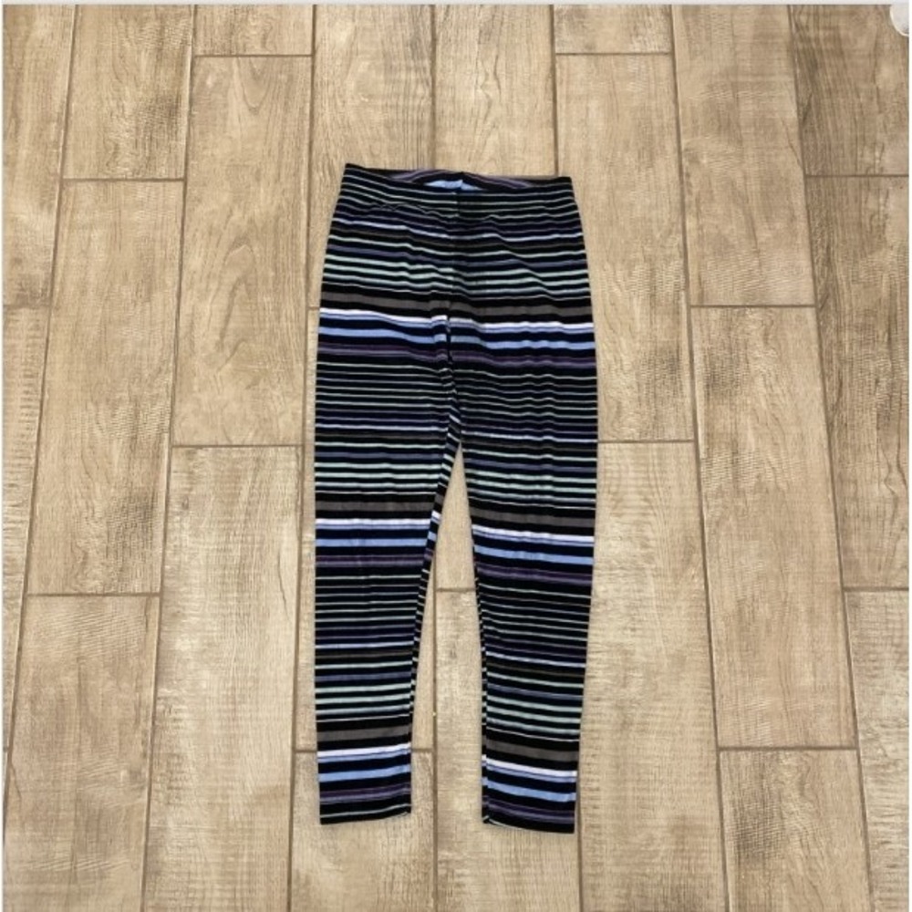 Cuddl Duds 2 PAIR Lot Pajama Pants S Colorful Pink Blue Striped Cozycore Lounge - Picture 5 of 16